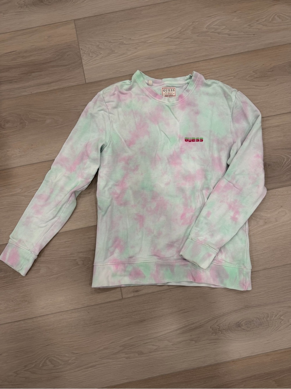 Men’s Guess TieDye Crew Neck Sweater